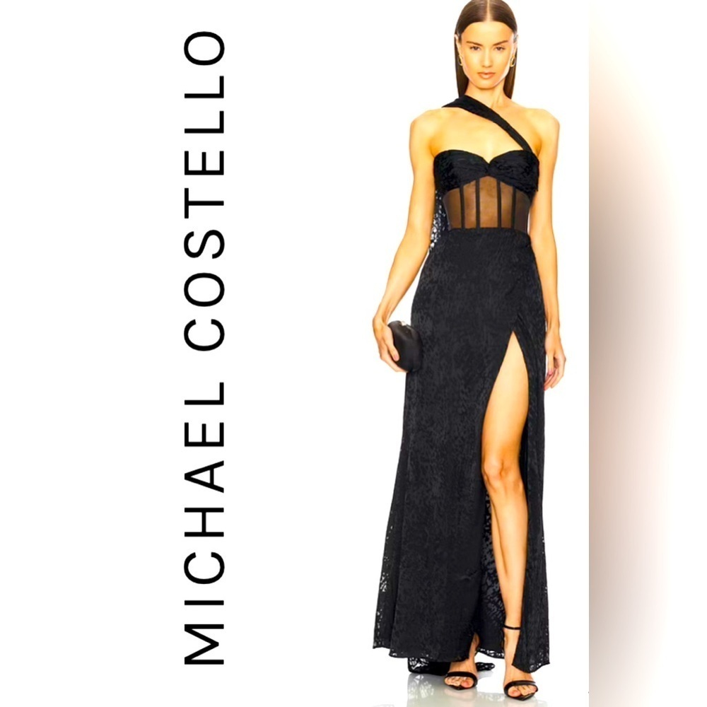Michael Costello x Revolve Cecilia Gown NWT - black size M $388
